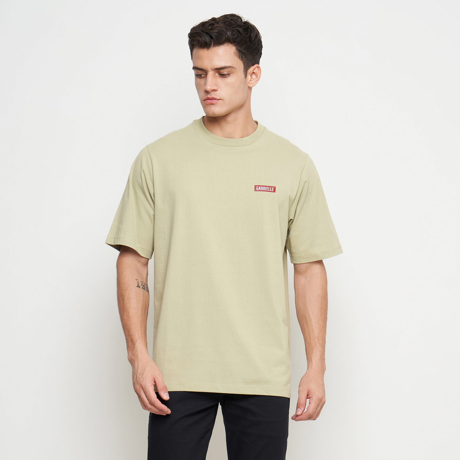 GABRIELLE Kaos Pria Lengan Pendek Oversize BBHG360J0424