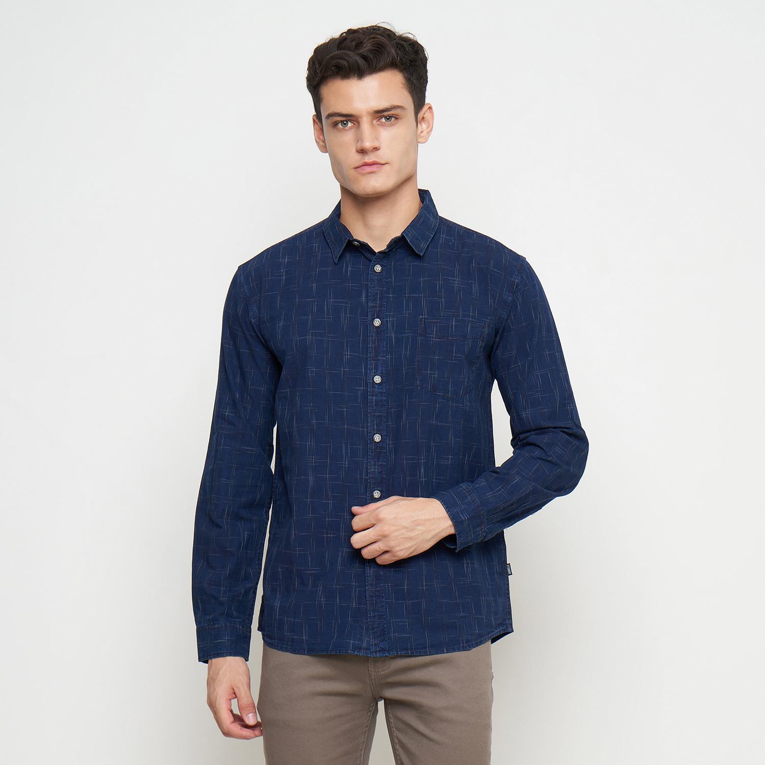 GABRIELLE Kemeja Pria Lengan Panjang Slim Fit BBAD341M0923