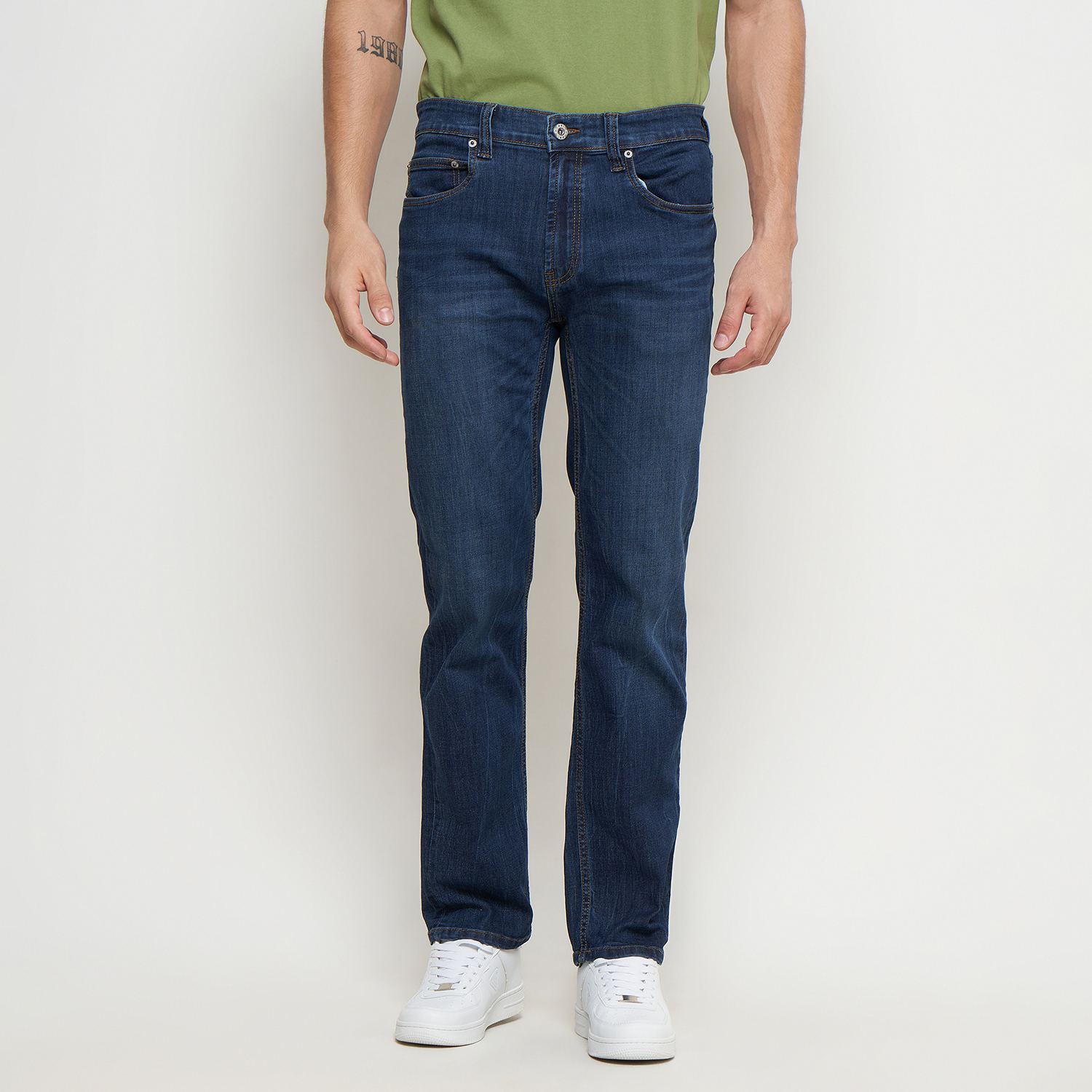 GBL Celana Panjang Denim Pria Slim Fit EBRD173X0324