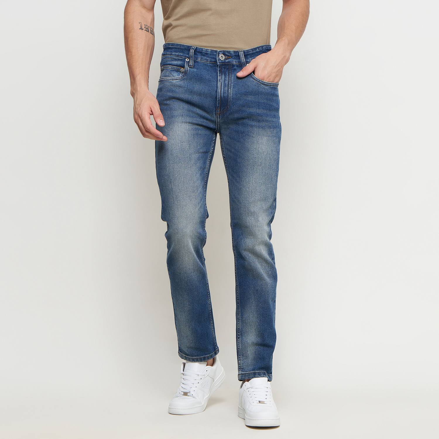 GBL Celana Panjang Denim Pria Slim Fit EBRD133T0124