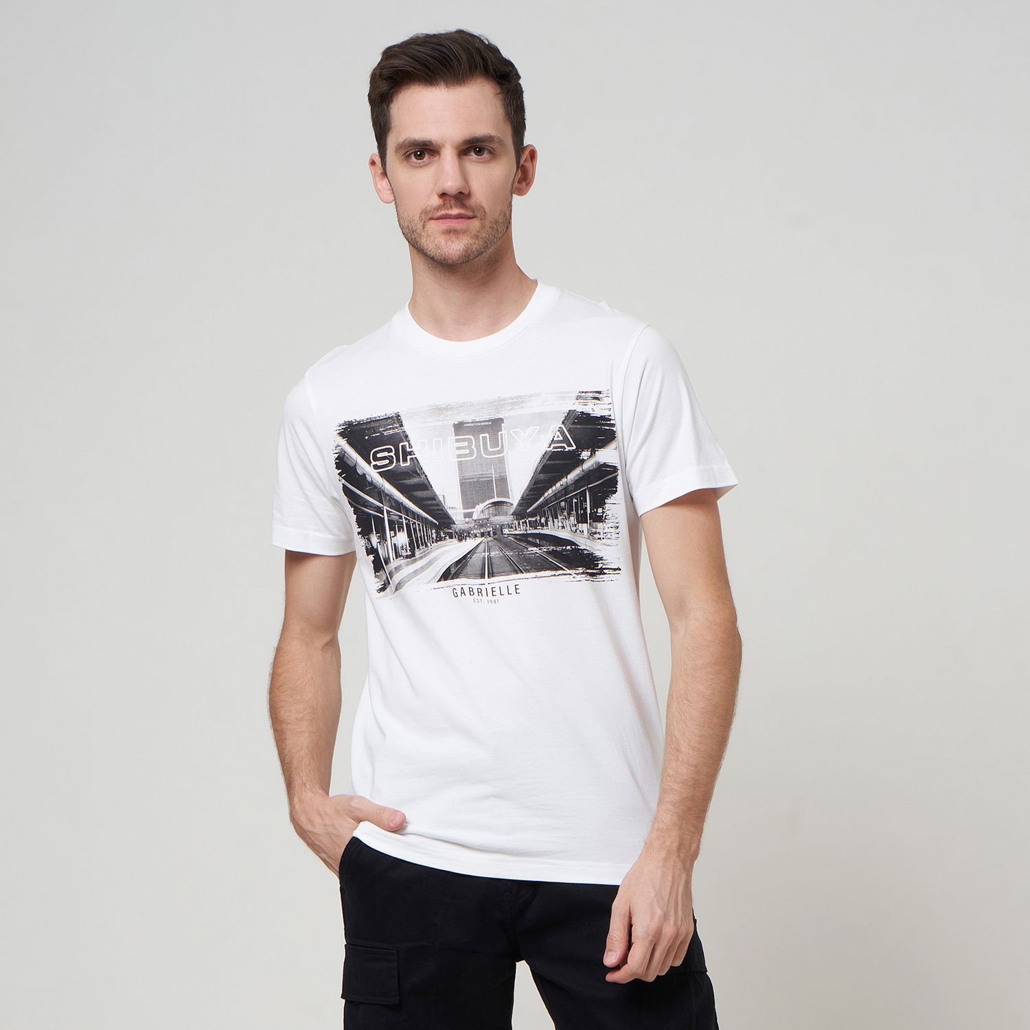 GABRIELLE KAOS PRIA LENGAN PENDEK REGULAR FIT BBHC321K0124