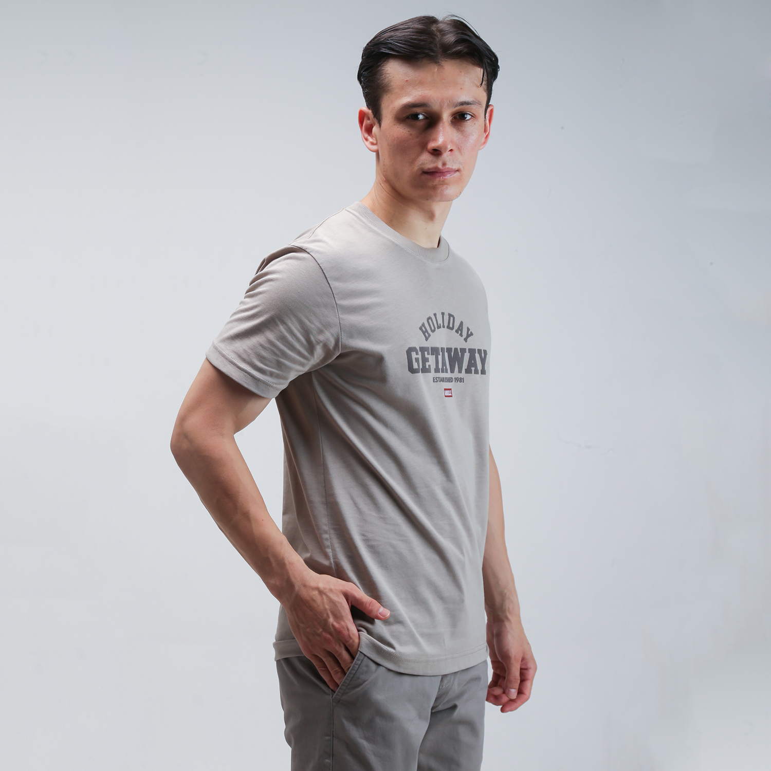 GABRIELLE KAOS LENGAN PENDEK PRIA REGULAR FIT BAHC392H1124