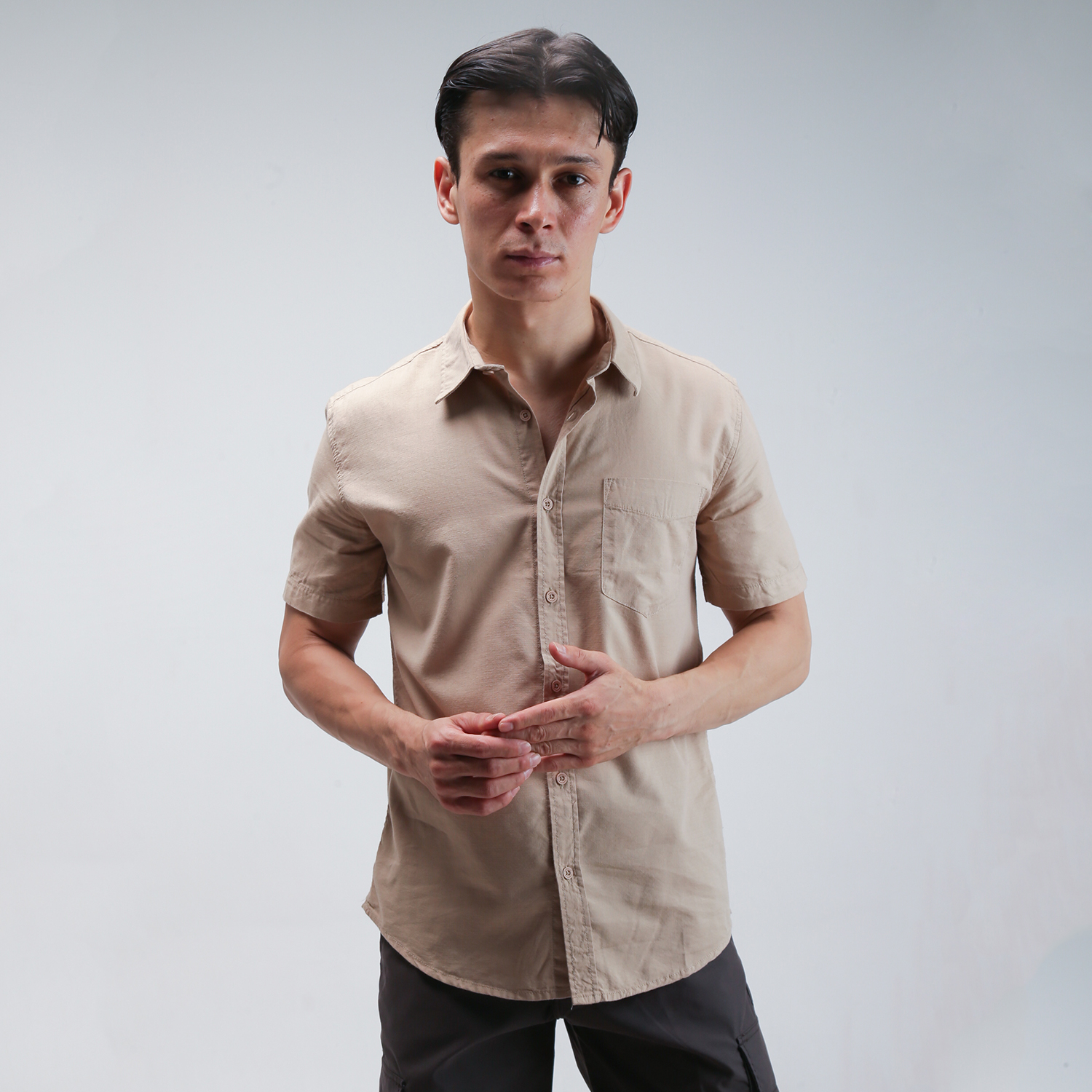 GABRIELLE KEMEJA POLOS LENGAN PENDEK PRIA REGULAR FIT BABC493F1124