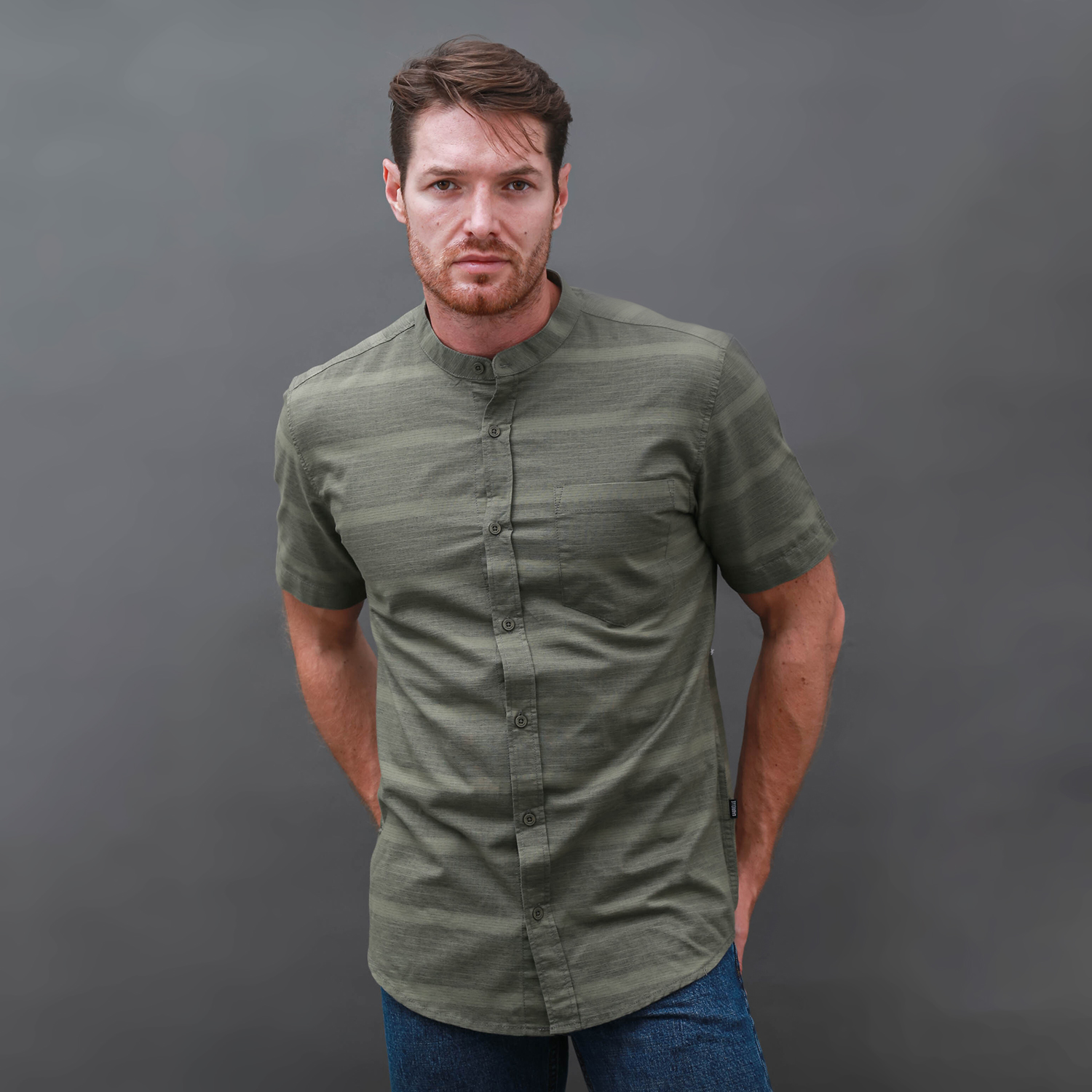 
                                                                                GABRIELLE KEMEJA KOKO LENGAN PENDEK REGULAR FIT BADC594L0225